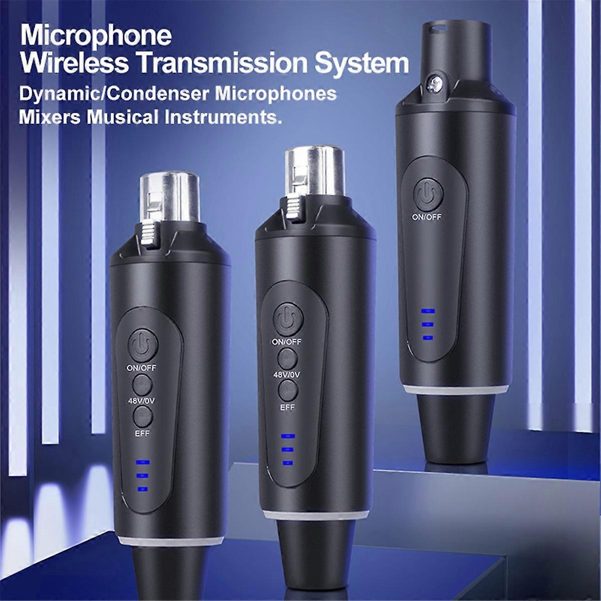 Wireless Microphone System Wireless Transmitter Receiver XLR Mic
