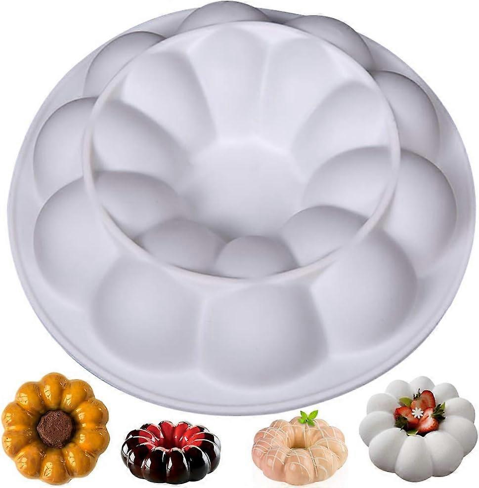 Moule à gâteau en silicone en spirale, moule de cuisson en silicone, moule à gâteau beignet antiadhésif, moule à gâteau en silicone, gâteau en forme de citrouille, moule à gâteau