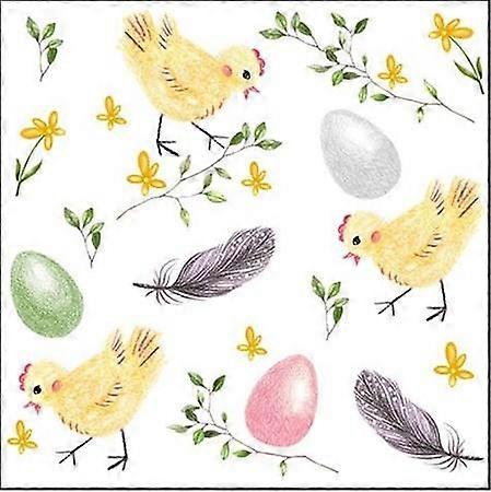 Servett Påsk Kycklingar/Påskägg 20-pack