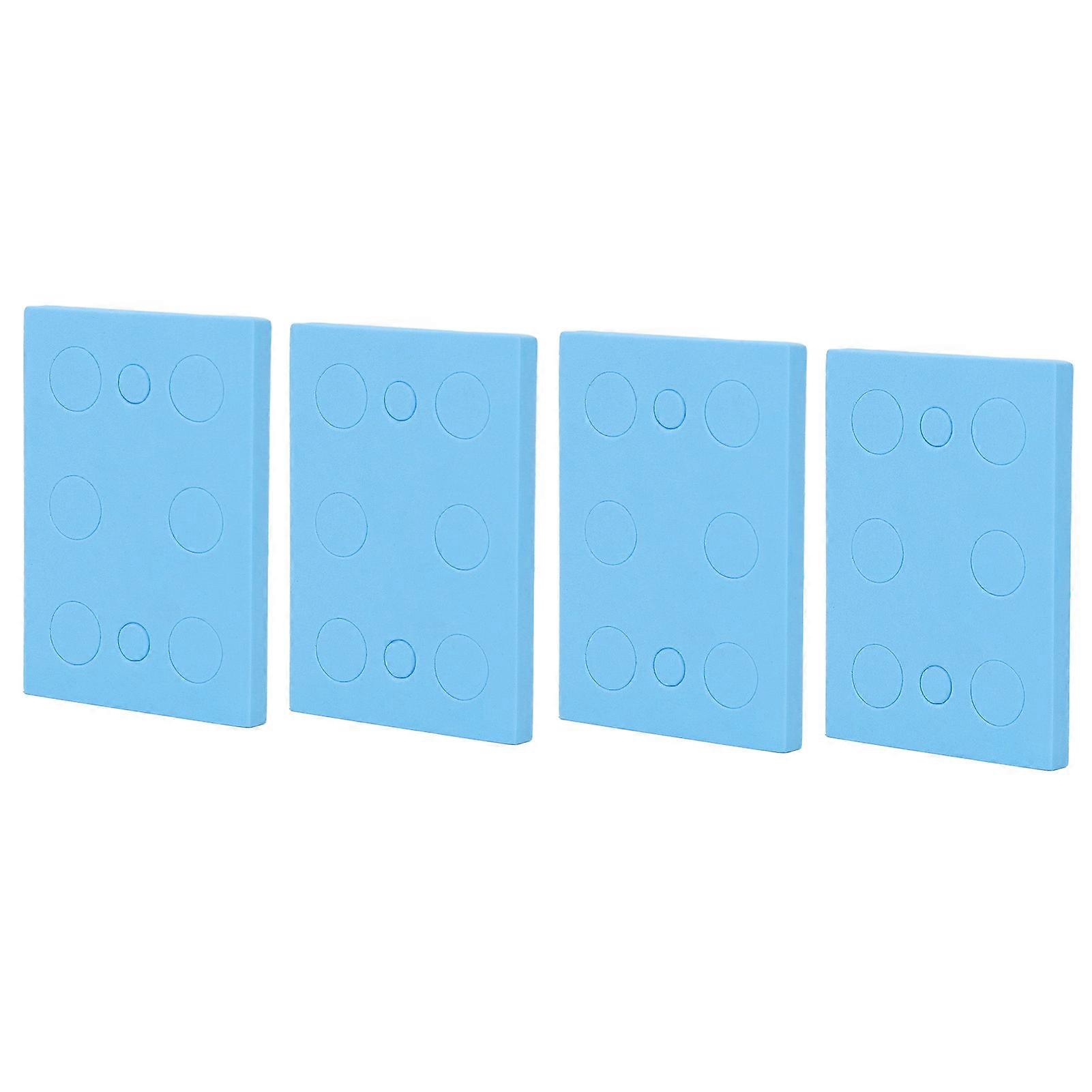Foam Tube Rack Rectangle High Density Floating Foam Centrifuge Tube Holder for Laboratory Blue 8 Hole 20 Pcs (for 1.5ml 10ml Centrifuge Tube) 