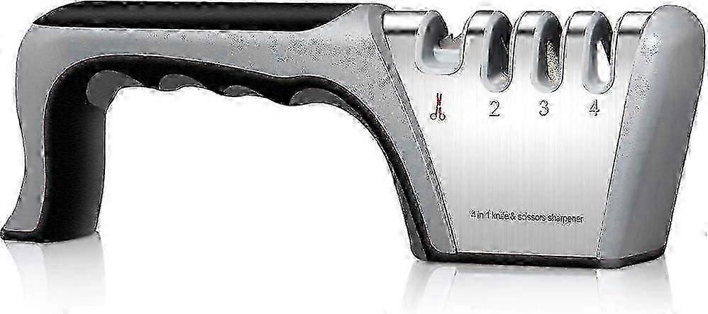 Manual Knife Sharpeners Professional Knife Sharpener 4 in 1 Kitchen Sharpener with Non-Slip Eraser K