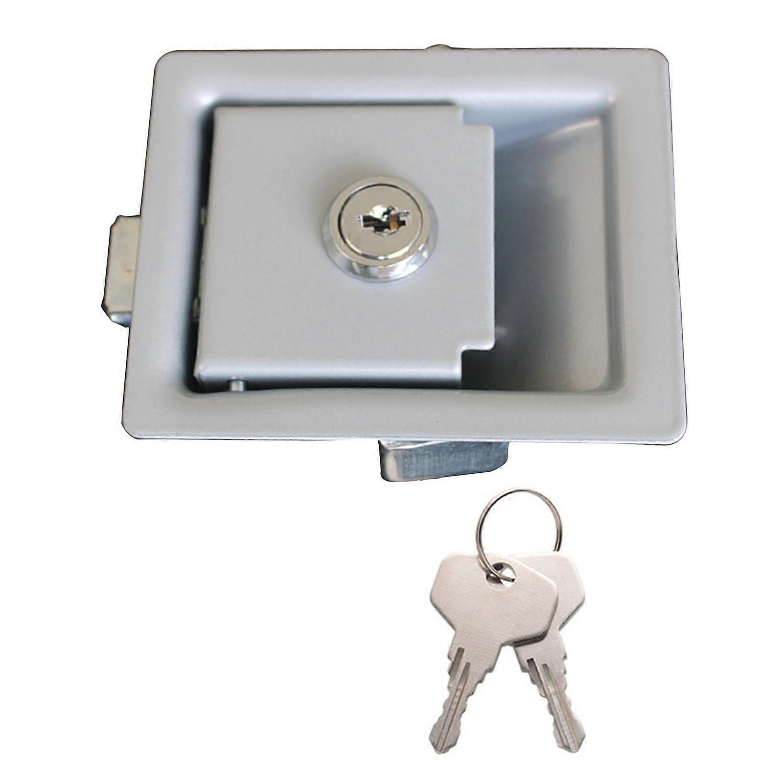 Serrure de porte d’entrée universelle de RV pour poignée de loquet Bouton de poignée de camping-car Serrure de porte d’entrée de camping-car Serrure de sécurité de remorque de voyage