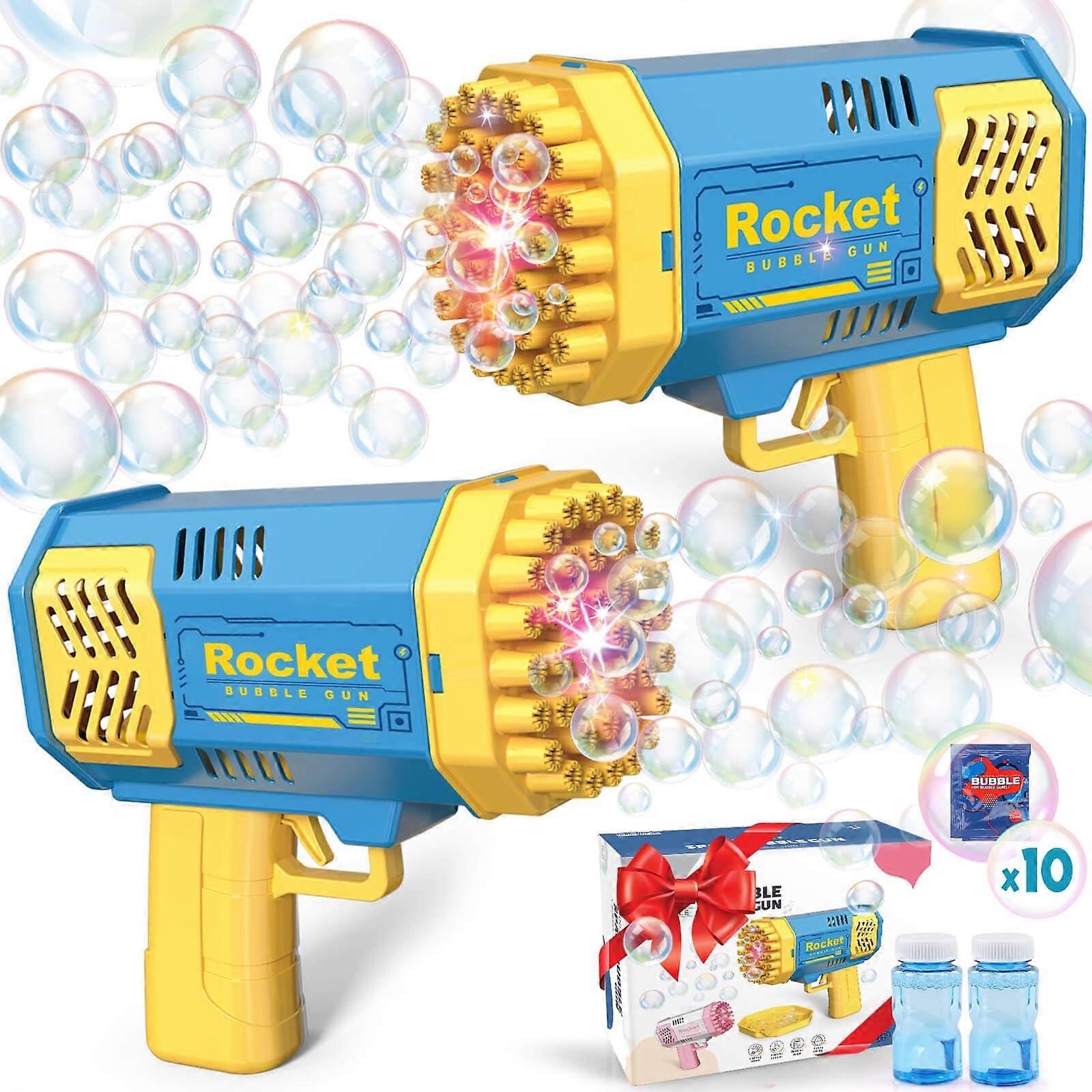 Bubble Machine 2 Pack With Bubble Solution Included, Ages 3-8, Outdoor Party Toy