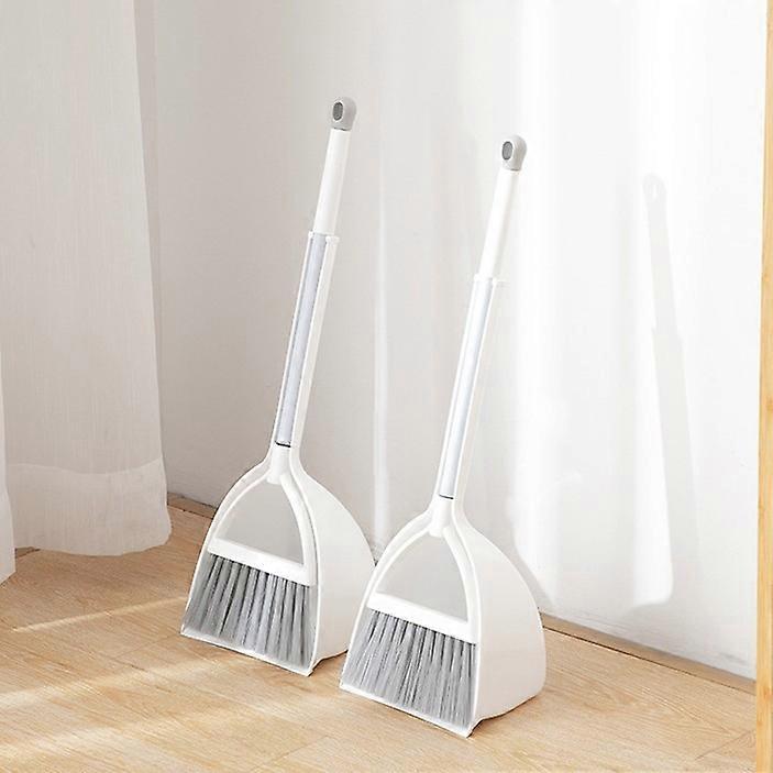 Mini Broom and Dustpan Set Freestanding Handheld Compact Cleaning Brush for Home Office, Durable and Lightweight Design