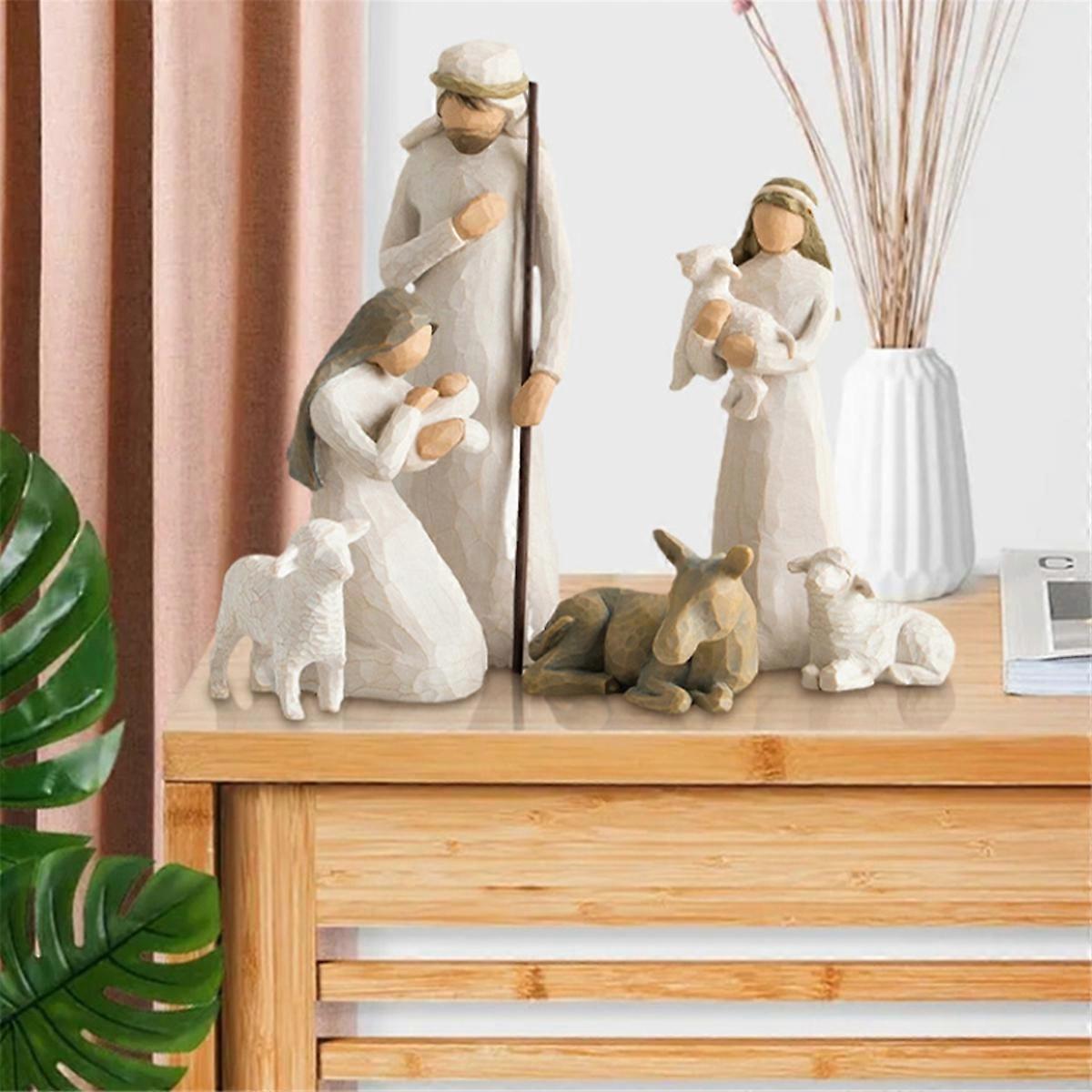 Christ Nativity Statue Nativity Scene Set,10PCS
