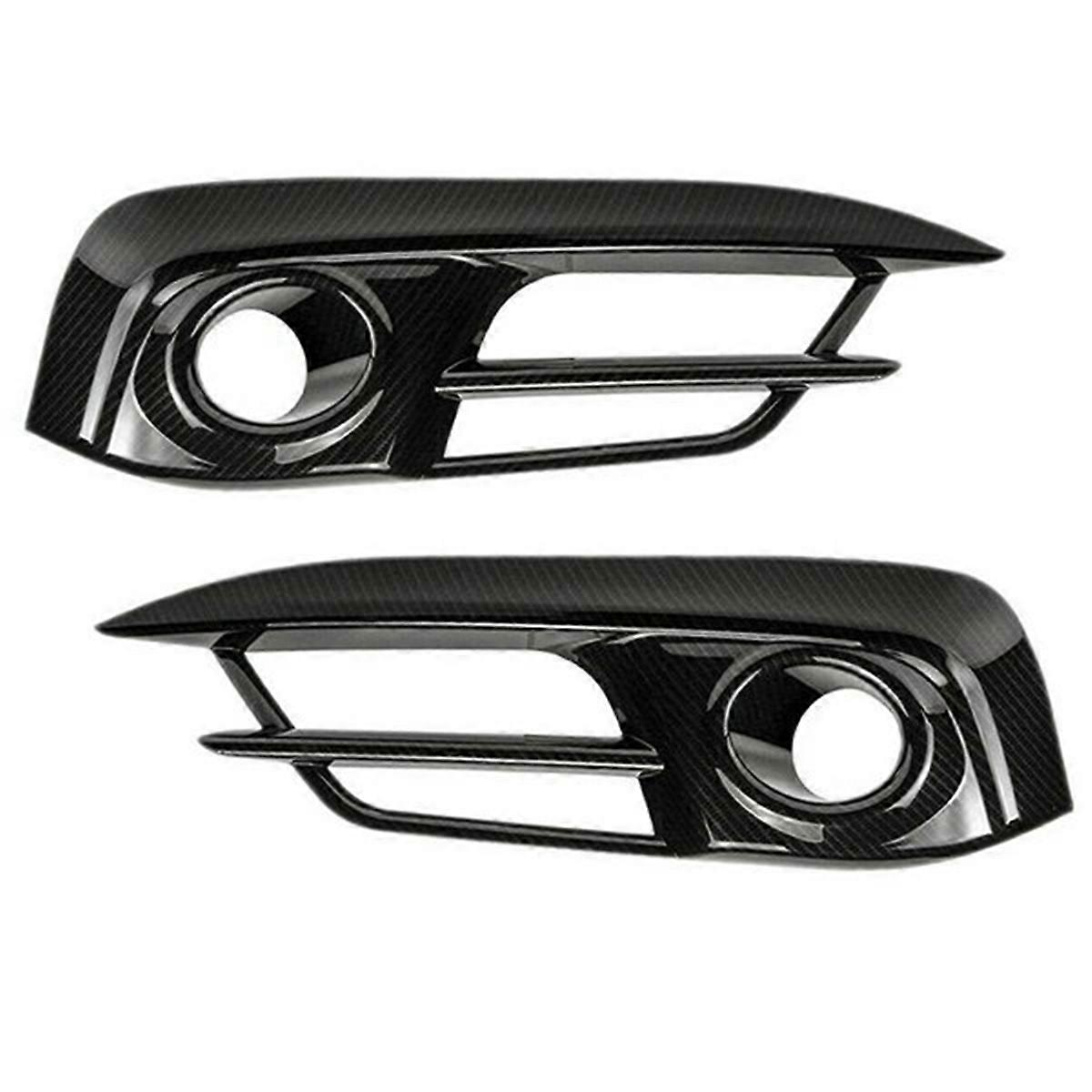 Front Bumper Fog Light Cover Trim Fog Lamp Grille for Honda Civic 10Th 2016 2017 2018