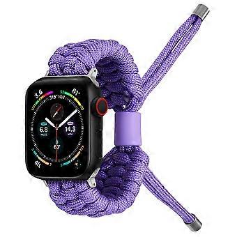 Paracord Watch Band Adjustable Woven Strap for Apple Watch series 7/8 45mm Paracord Wristband Nylon Braided Watch Band
