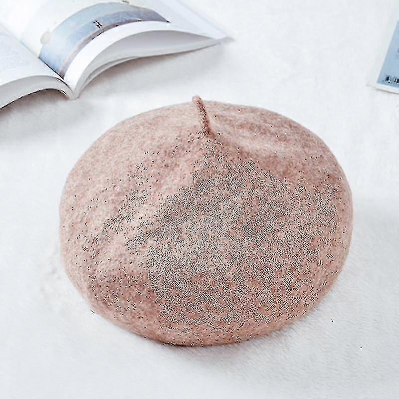 Women Winter Warm Thin Wool Artist Beanie Cap