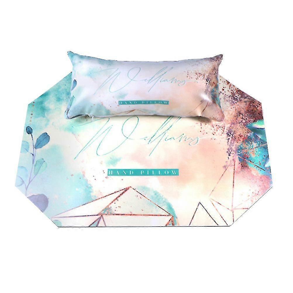 1 مجموعة من مانيكير وسادة اليد مع حصيرة أدوات التجميل الزخرفية مسمار للمنزل