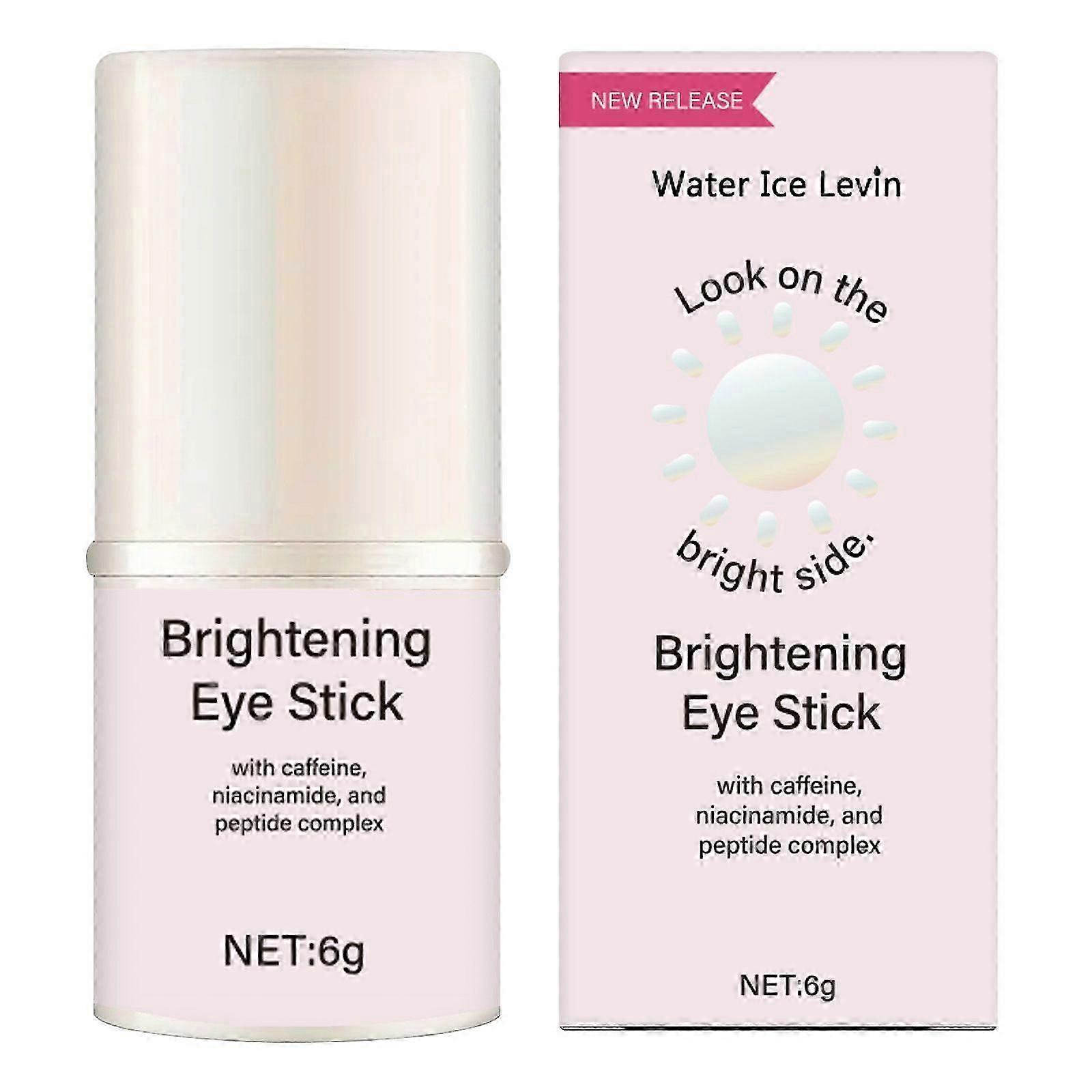 Under Eye Brightener Balm Stick - Niacinamide & Caffeine Eye Cream for Dark Circles, Puffiness, Wrinkles - Instantly Hydrate and Brighten Undereye Are