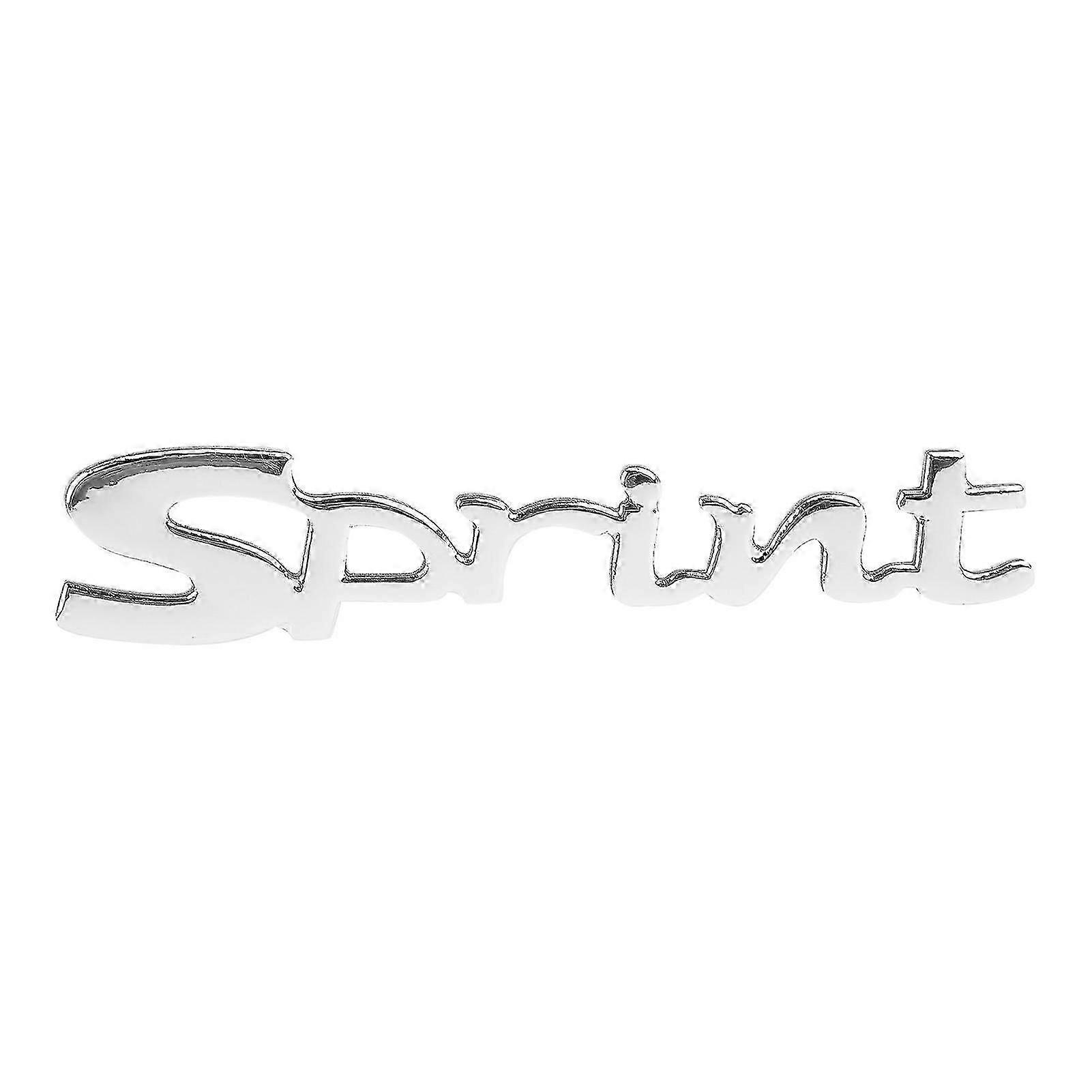 Car Emblem Decal 3Dimensional Side Fender Rear Trunk Soft Plastic Modification UniversalSilver