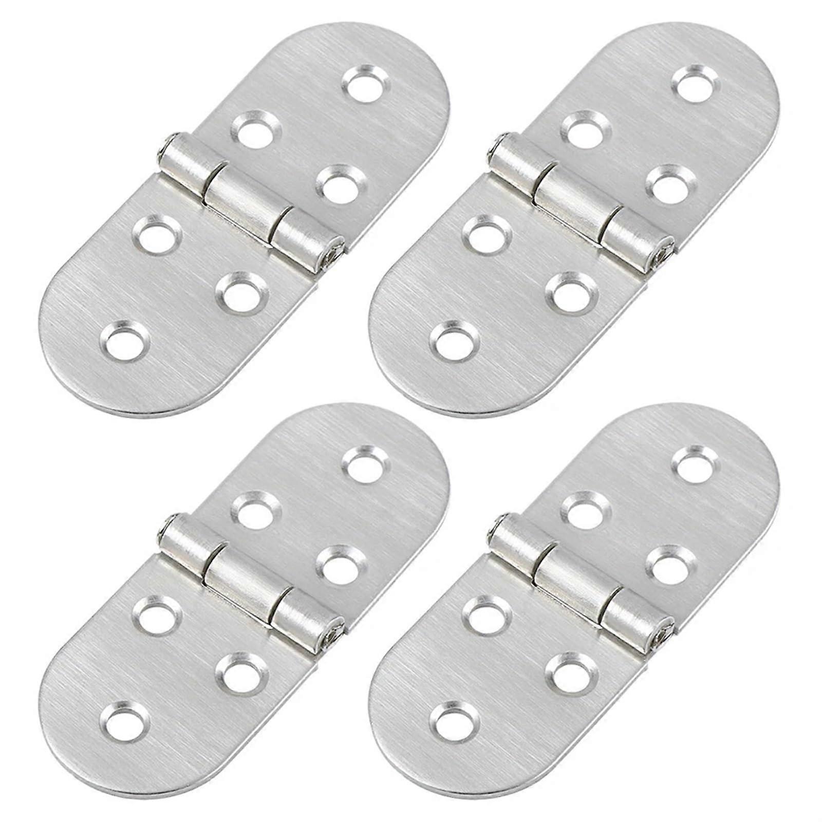 Stainless Steel Piano Hinges for Folding Desks 4pcs, Durable Pivot Hinges for Cabinets and Flush Applications