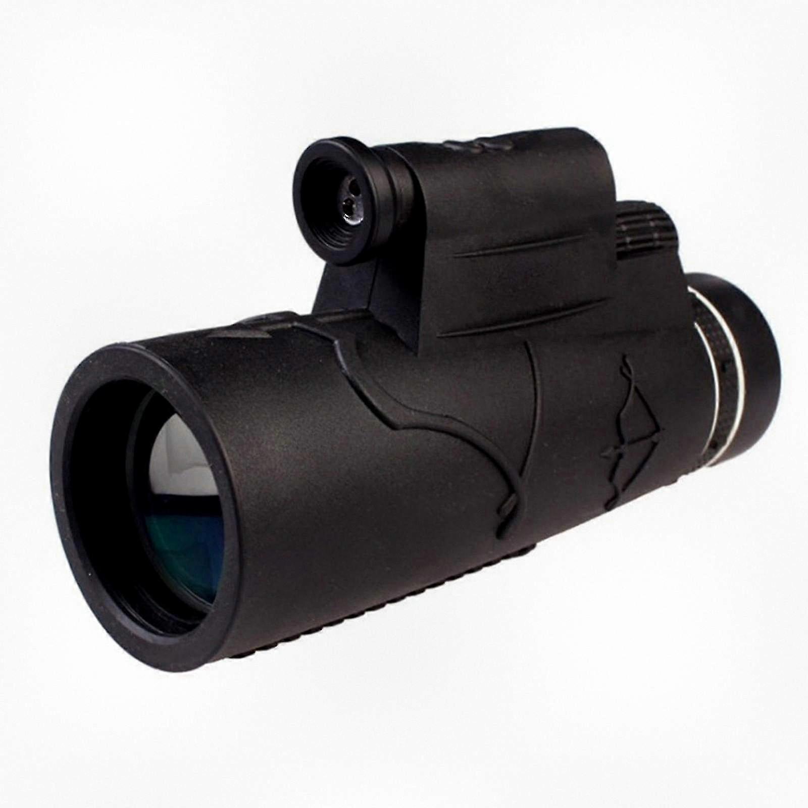 50x60 Illuminated Monocular Scope with Laser Pointer, Compact Single Tube Telescope for Outdoor Observation and Hunting