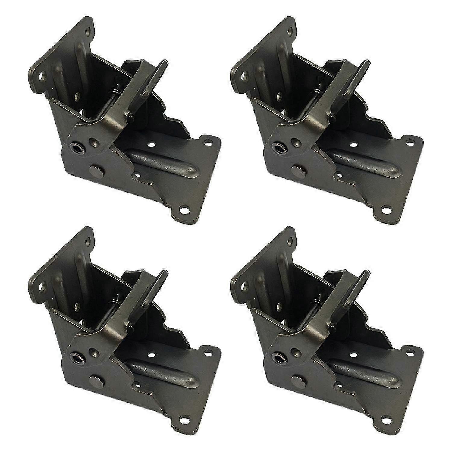 4Pcs Collapsible Support Frame Self-Locking Hinge Table Leg Fittings And Gussets - For Folding Legs Folding Workbench Folding