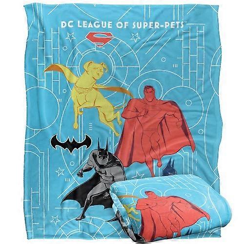 DC Comics League Of Super Pets Group Shot Blanket