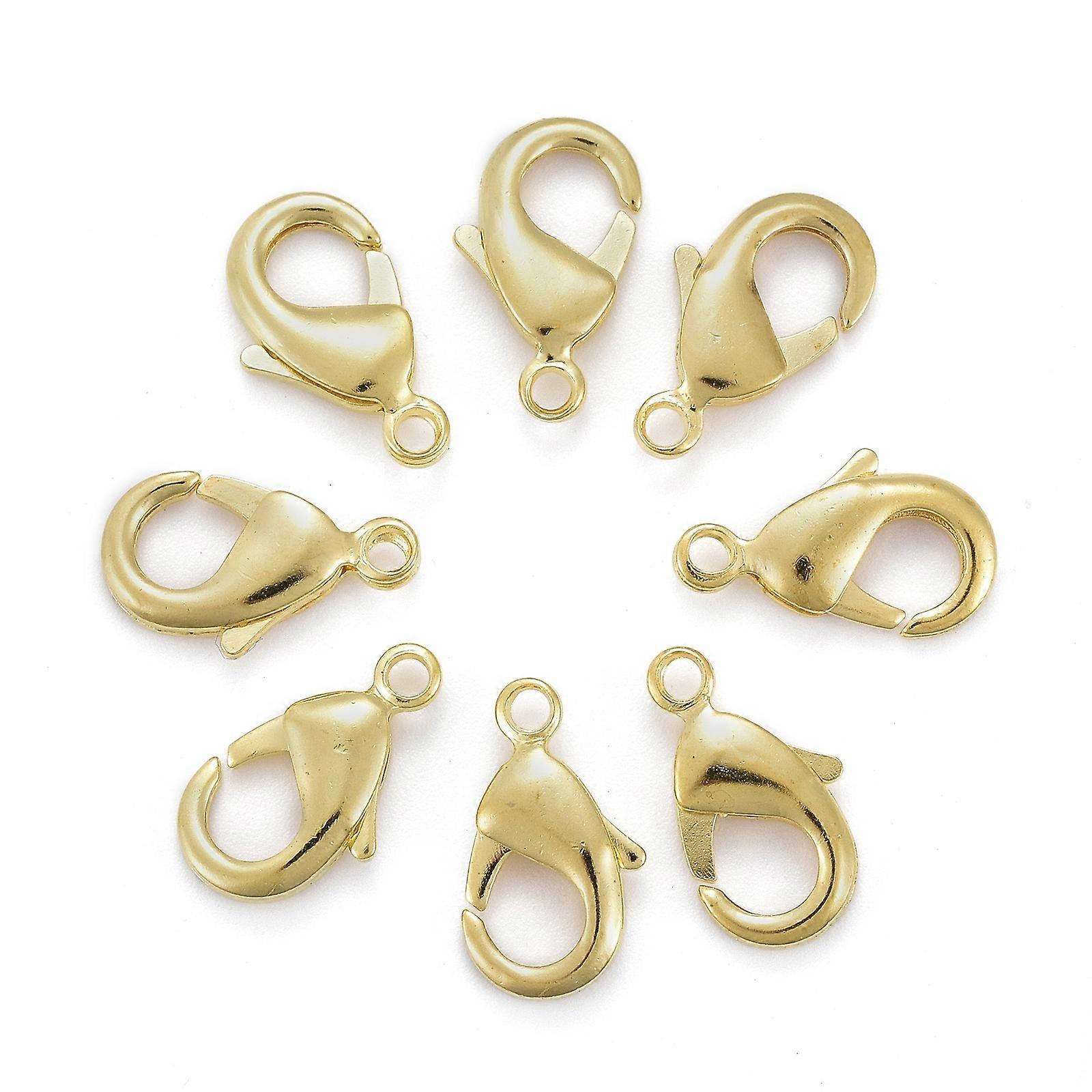 200pcs Brass Lobster Claw Clasps Parrot Trigger Clasps Jewelry Findings