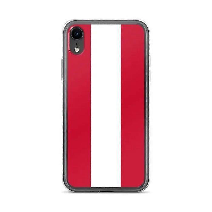 iPhone Case - Austria Flag - Soft Model - Transparent Plastic - Compatible with iPhone XR