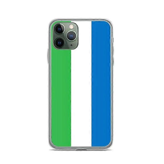 iPhone Case - Multicolored - Sierra Leone Flag - Flexible - Compatible with iPhone 11 Pro