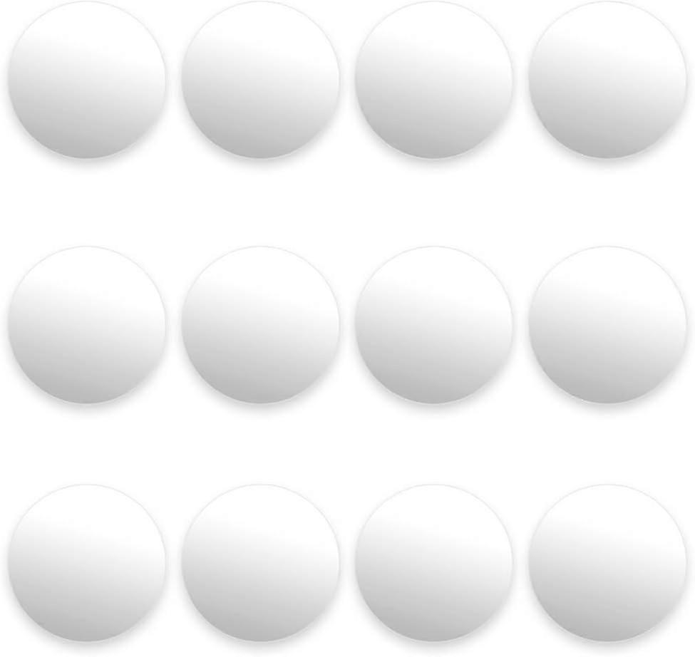 12 Pack Of Smooth White Foosballs Use In Standard Foosball Tables Classic Tabletop Soccer Game Balls,36mm