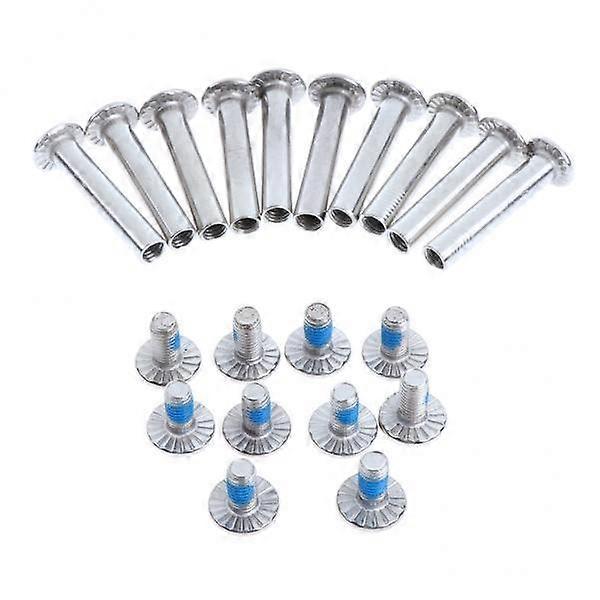 2x 1 Set High Quality Inline Screws Universal Nut Nail Silver