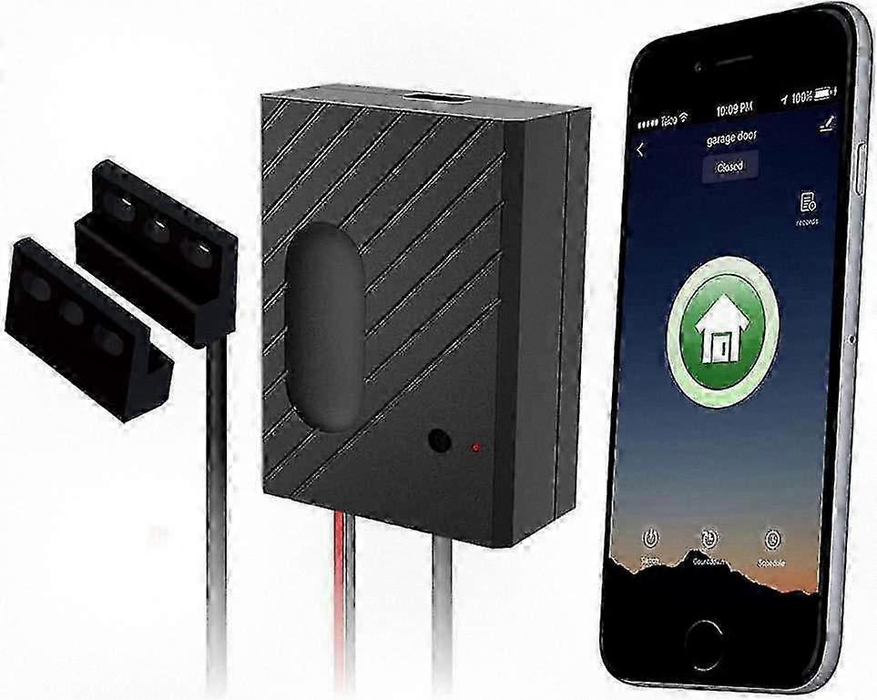 Smart Wifi Garagentoröffner mit Timer-Funktion, geeignet für verschiedene Marken von Garagentoren