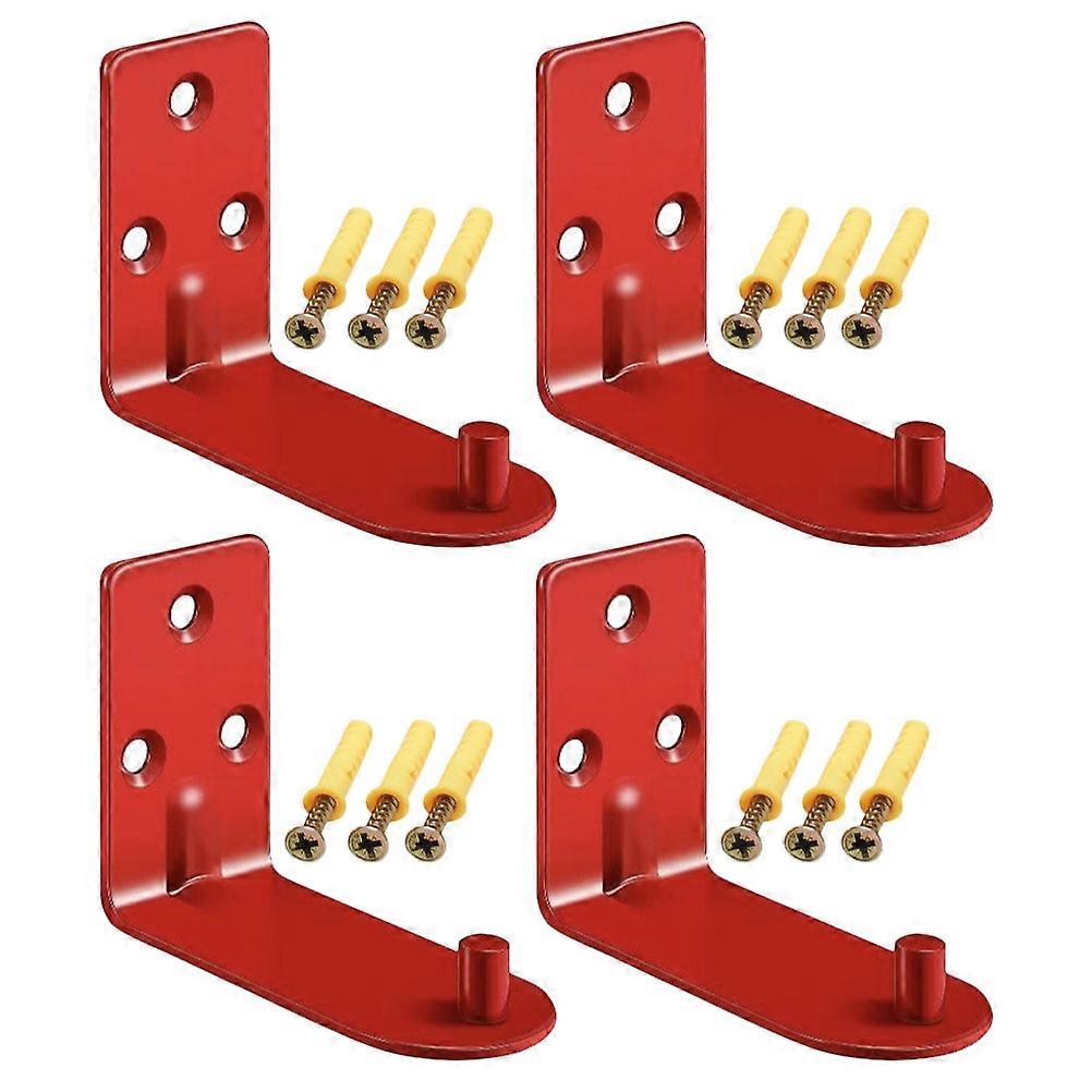 Here's a well structured product description and key features summary for the **4pcs Heavy Duty Fire Extinguisher Wall Mount Bracket Hooks**:
###
