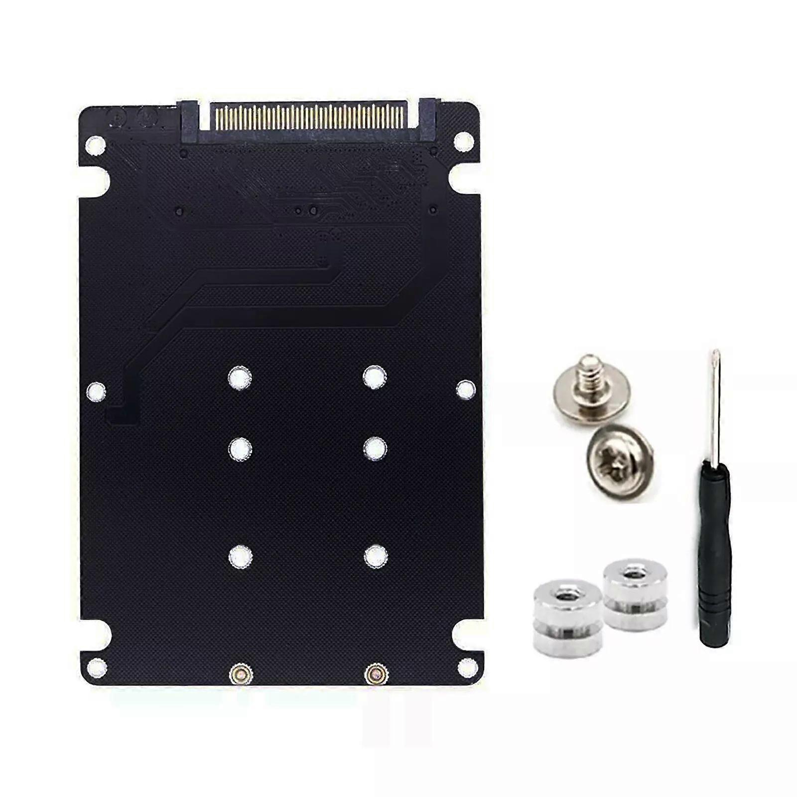 2 in 1 M.2 NVME SSD Key M + NGFF SATA SSD Key B to U.2 SFF-8639 Adapter Car2y