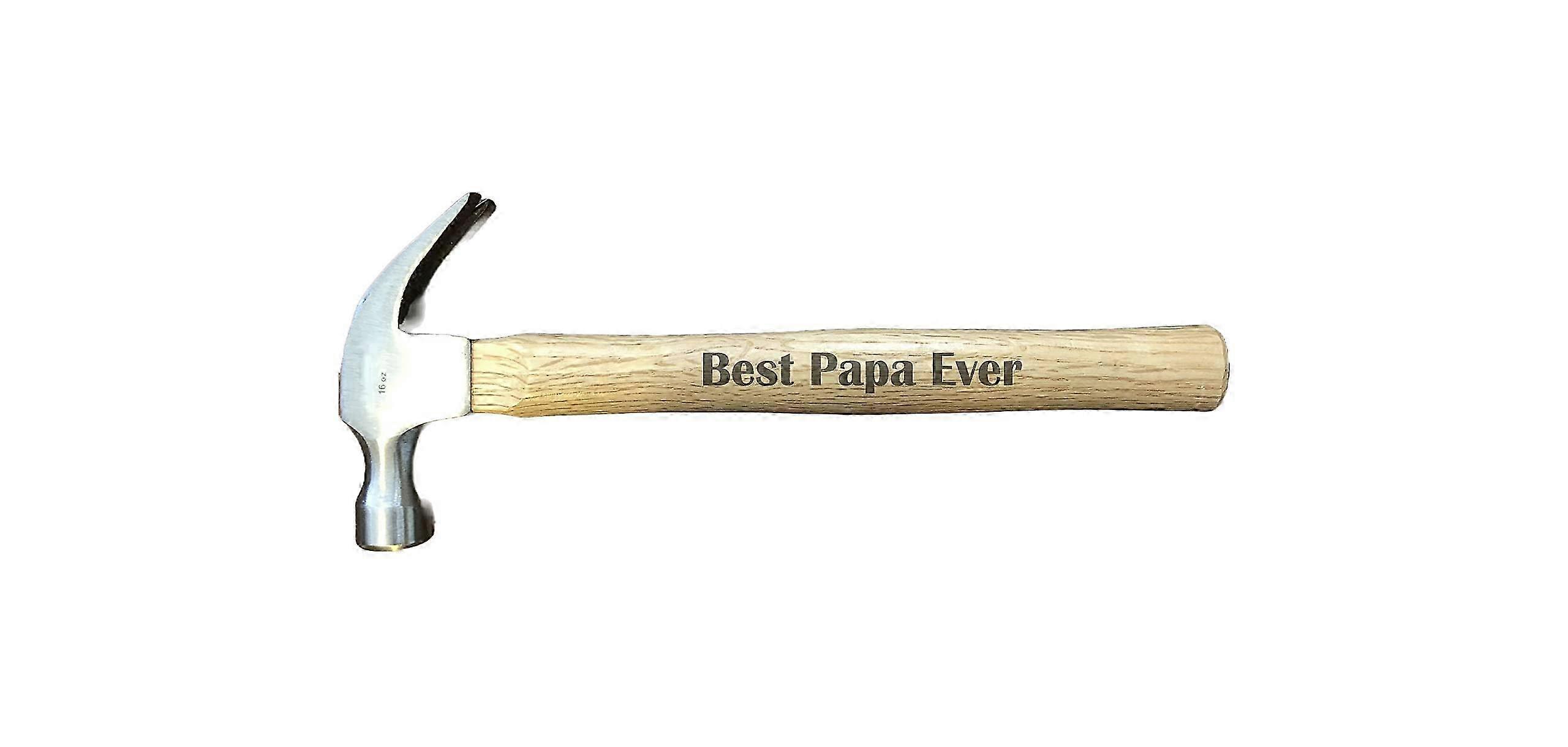 Engraved Hammer for Grandfather - 16oz Claw Hammer with Wooden Handle, Perfect Gift for Dad on Father's Day