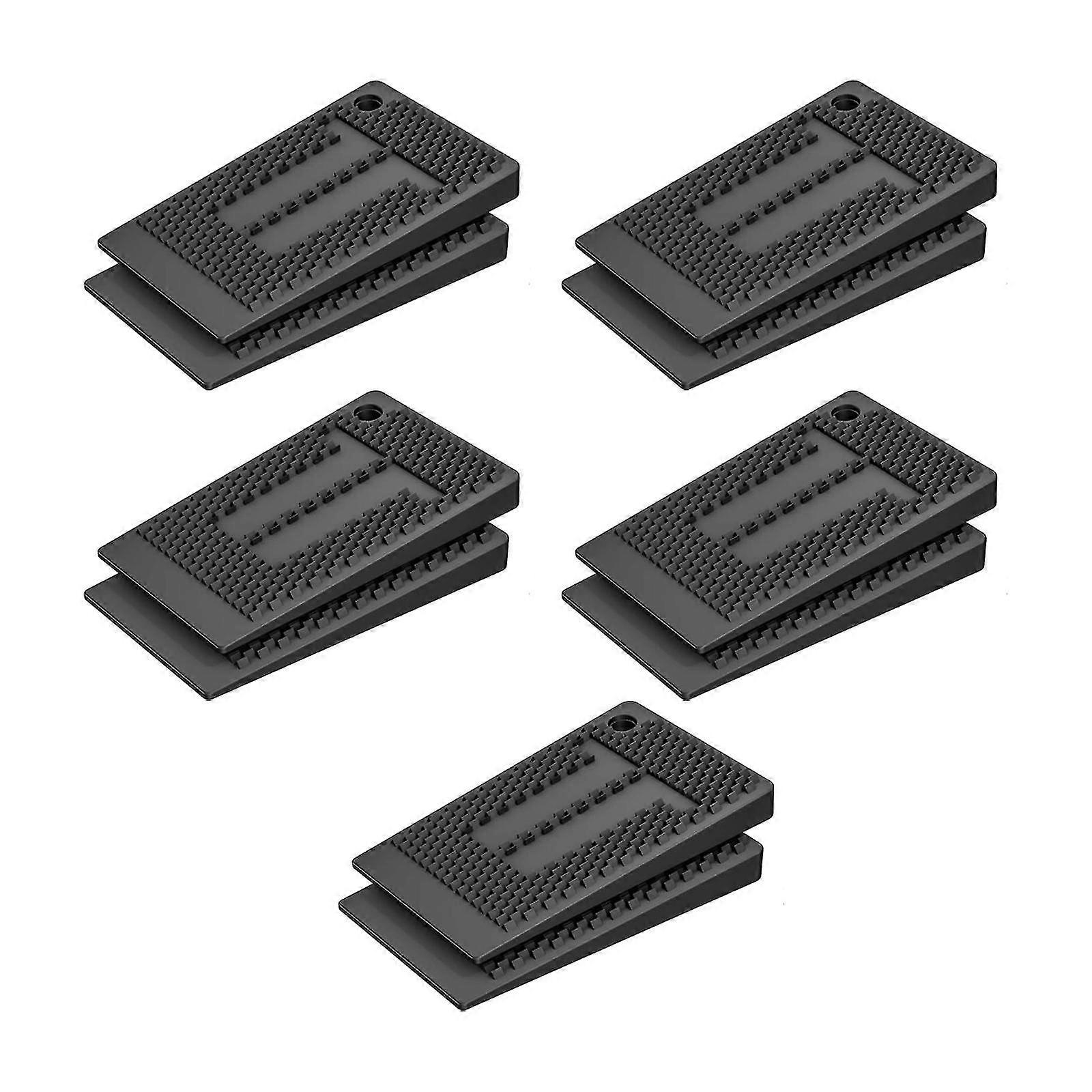 Set of 10 Adjustable Furniture Pads Stackable Flexible Non-Slip DIY Levelers for Table Legs, Sofas, Toilets, Cabinets, and Restaurant Use