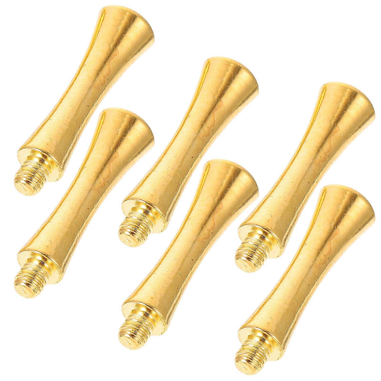6pcs Professional Pet Hairdressing Scissors for Tails and Nails with Golden Finish