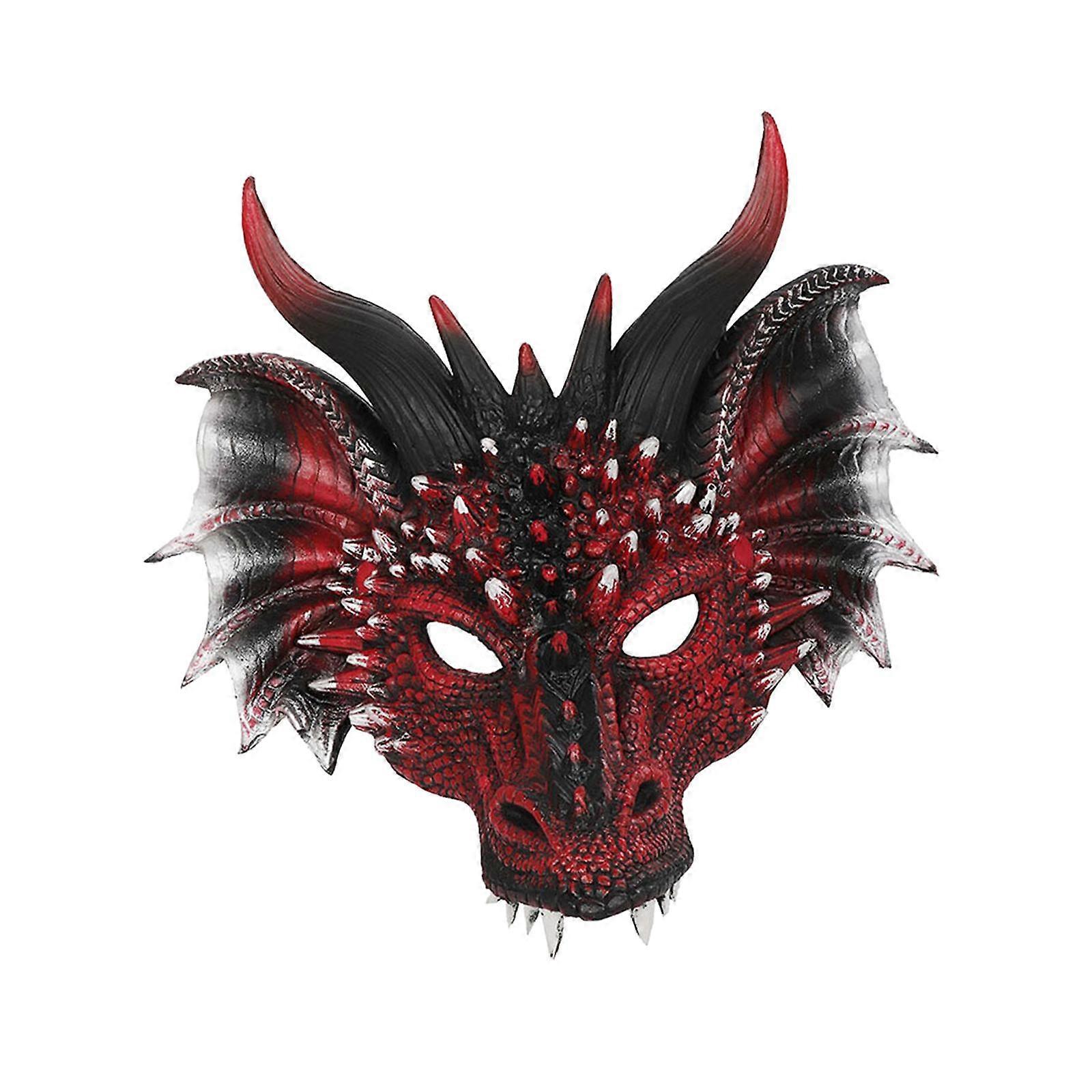 Drachenkopfabdeckung Tierform Kostüm Gesichtsmaske für Festivals