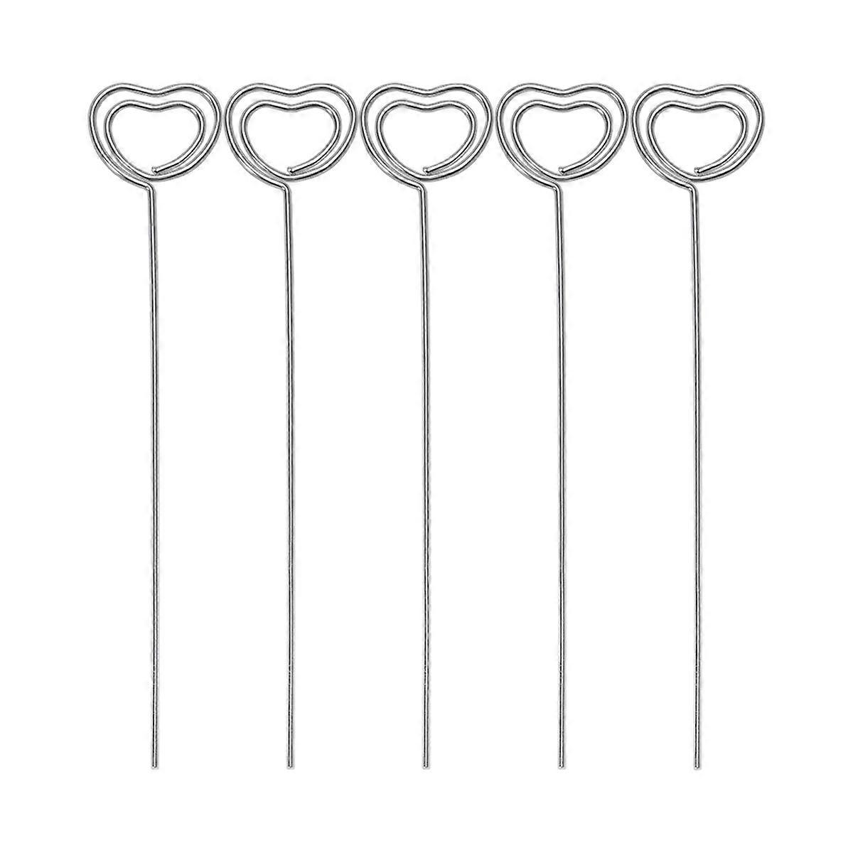 Heart-Shaped Memo Holders, Reliable Metal Stands for Notes and Paper in Offices