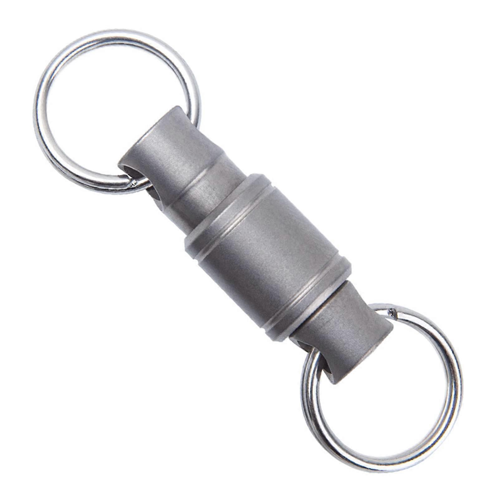 Titanium Alloy Keychain 360-Degree Rotatable Removable Multifunctional Outdoor Tool for Belt Attachment