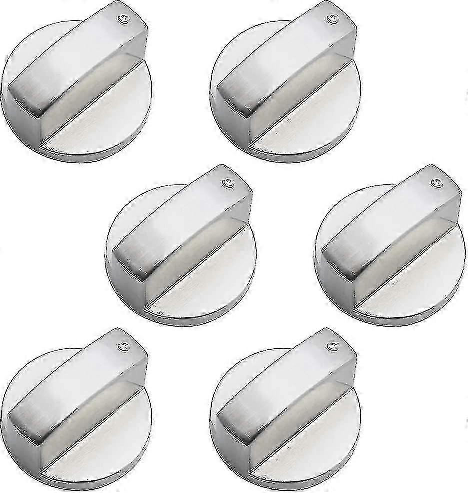 Universal 6mm Metal Control Knobs for Gas Stove Cooker Oven Hob