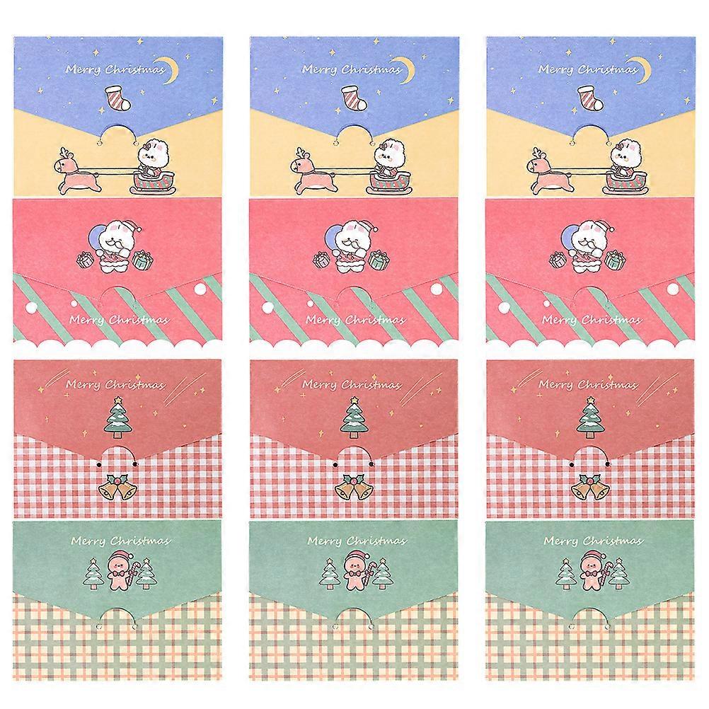 Holiday Greeting Cards Assorted Color 9.7x7.3x0.1cm Wish Writing For 18Pcs