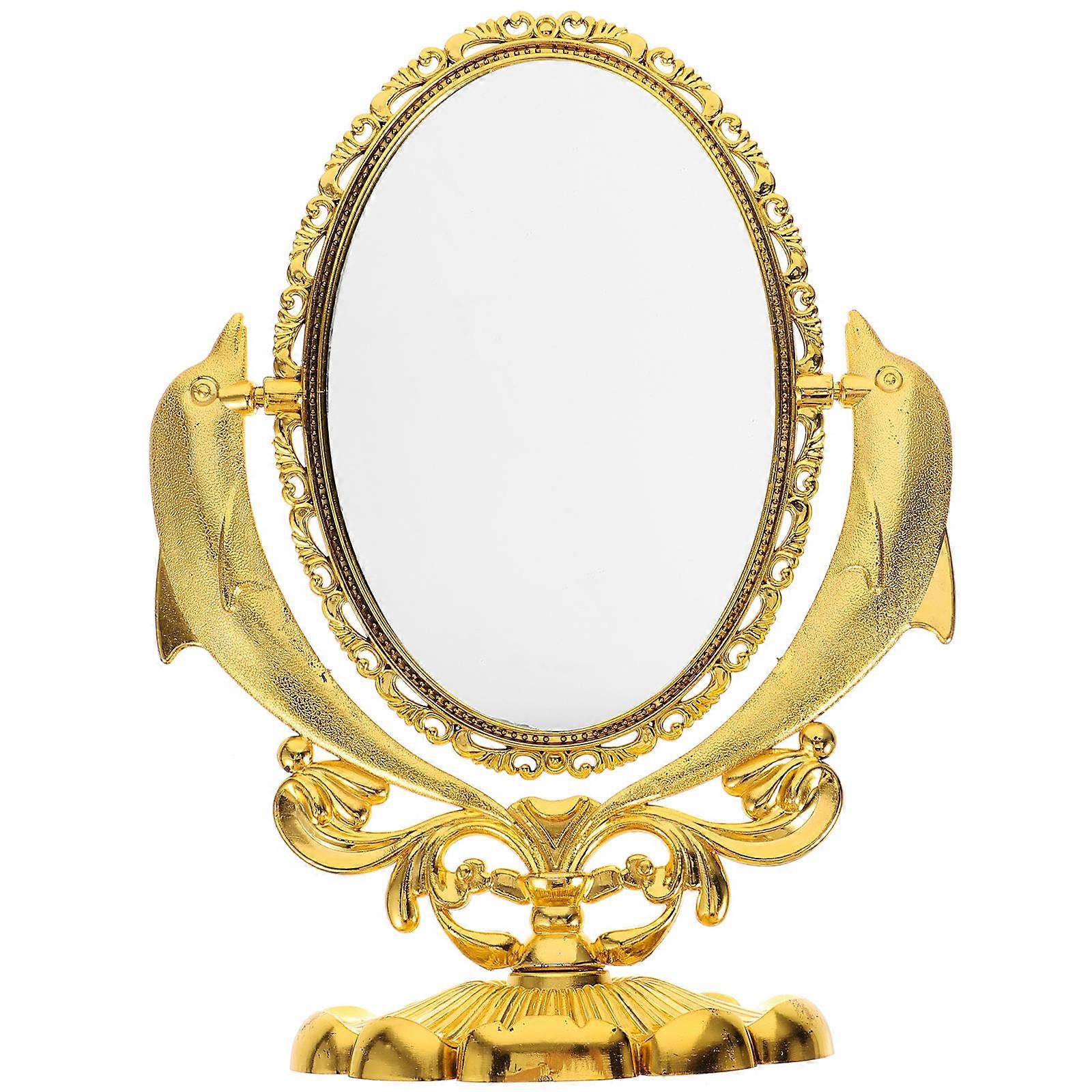 デスクトップドレッサー用両面回転メイクアップミラー – シェービング、女性、誕生日、特別な機会に最適