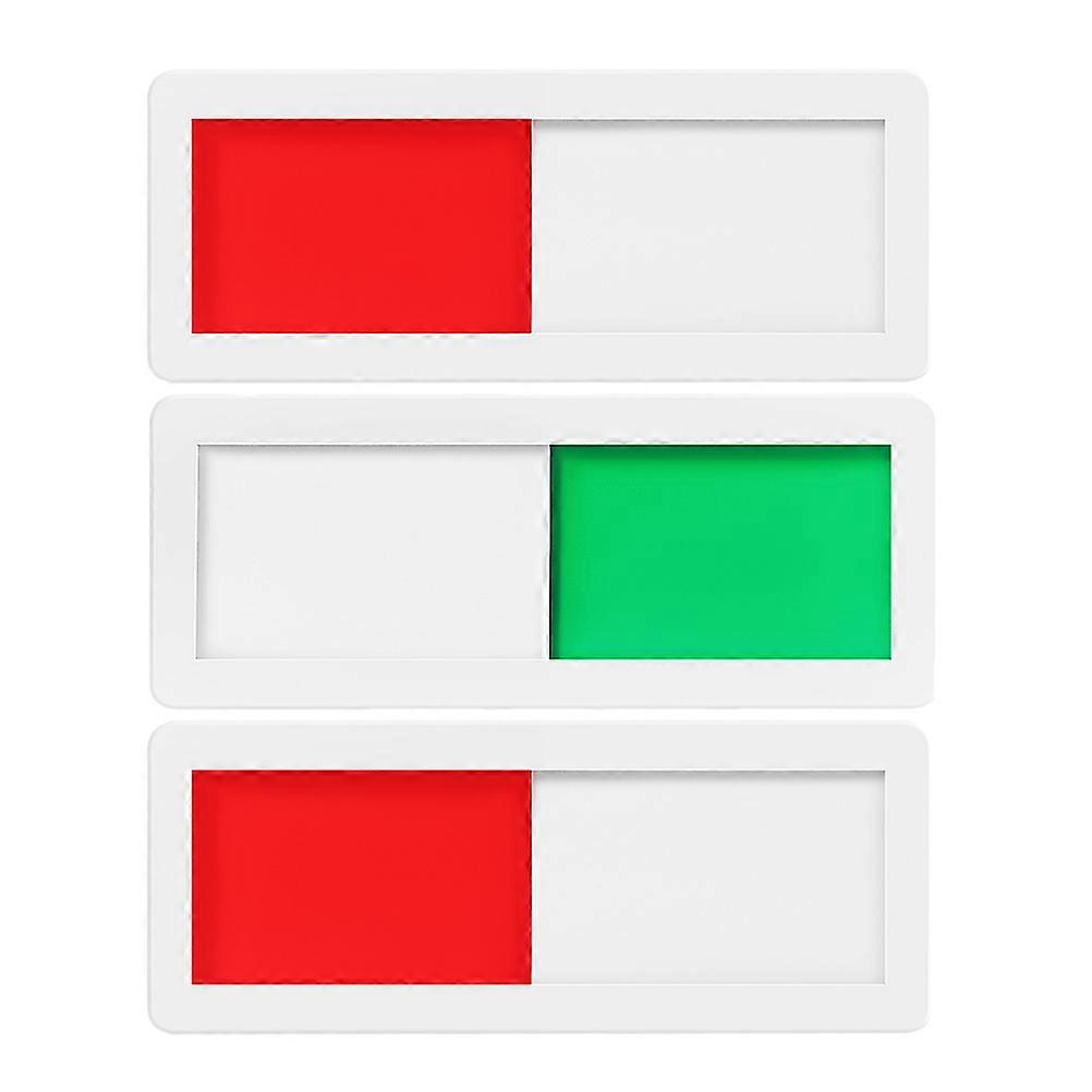 3pcs Self Adhesive Vacant/Occupied Door Slider Signs for Restrooms, Offices, Meeting Rooms – Privacy Indicator Display for Quick Setup