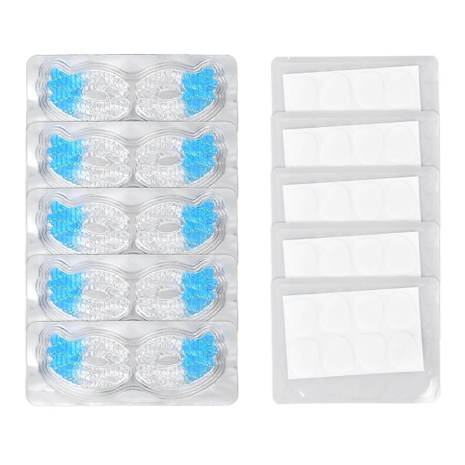 2025 Latest Model 5pcs 2 Color Eye Pads 5pcs Water Drop Forehead Wrinkle Smoot...