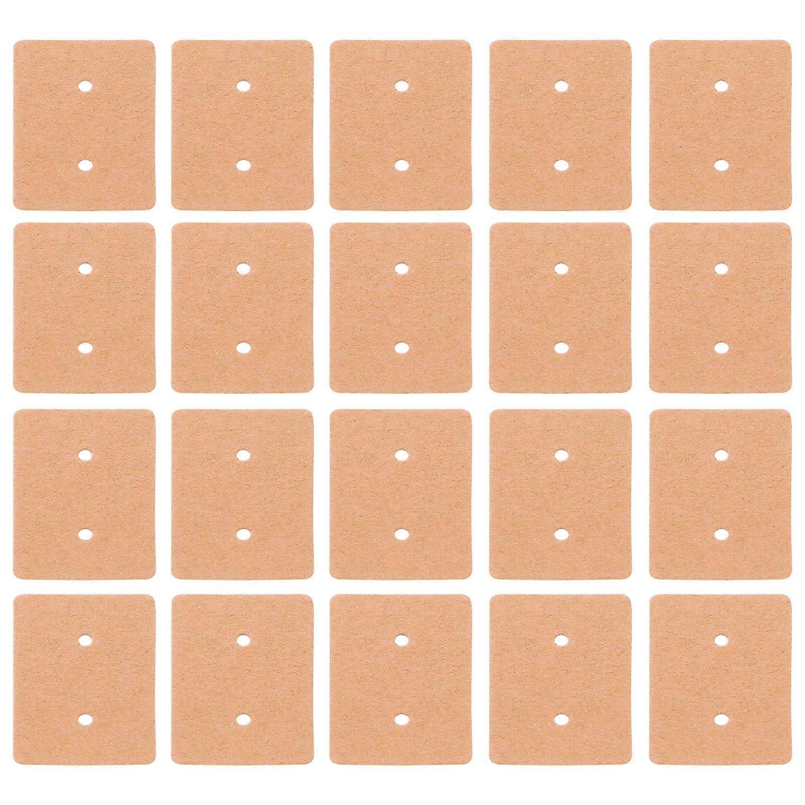 Ear Stud Cards Earring Display Cards Counter Tops Rectangular Kraft Paper Organize 200Pcs