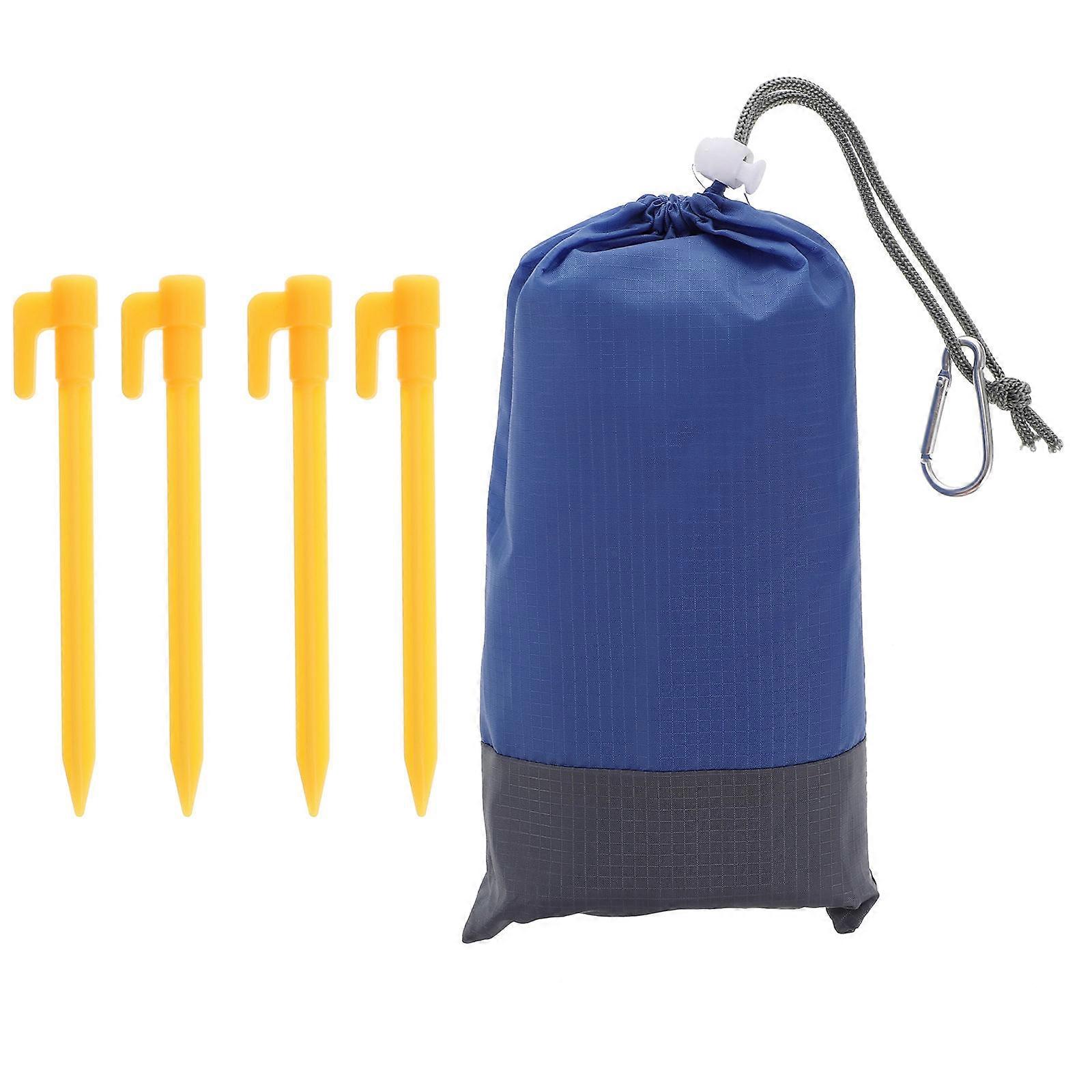 Picnic Blanket Beach Blanket Portable Picnic Mat Lightweight Camping Mat Rectangular Gray Easy to Clean Sand Removal 1Set