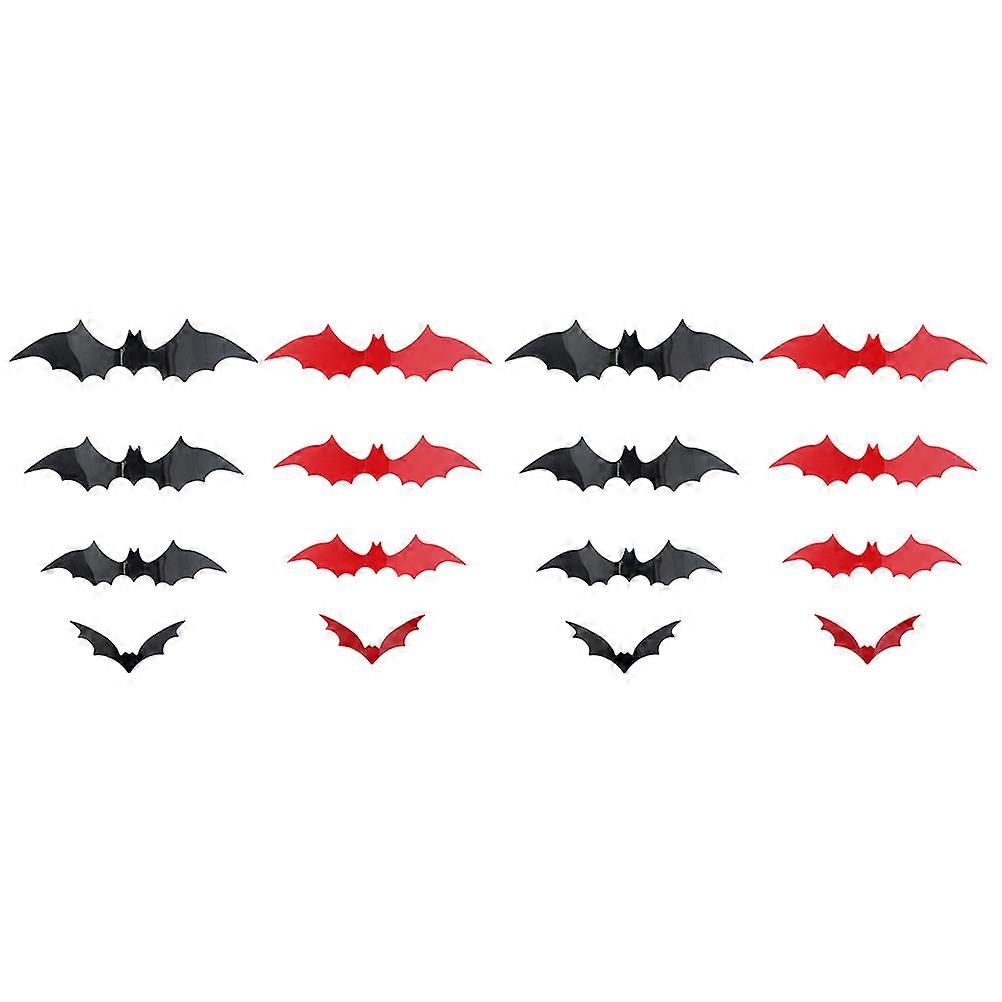 Bats Wall Decor Sticker Bat Shape Halloween Decoration Wall Decal 60Pcs