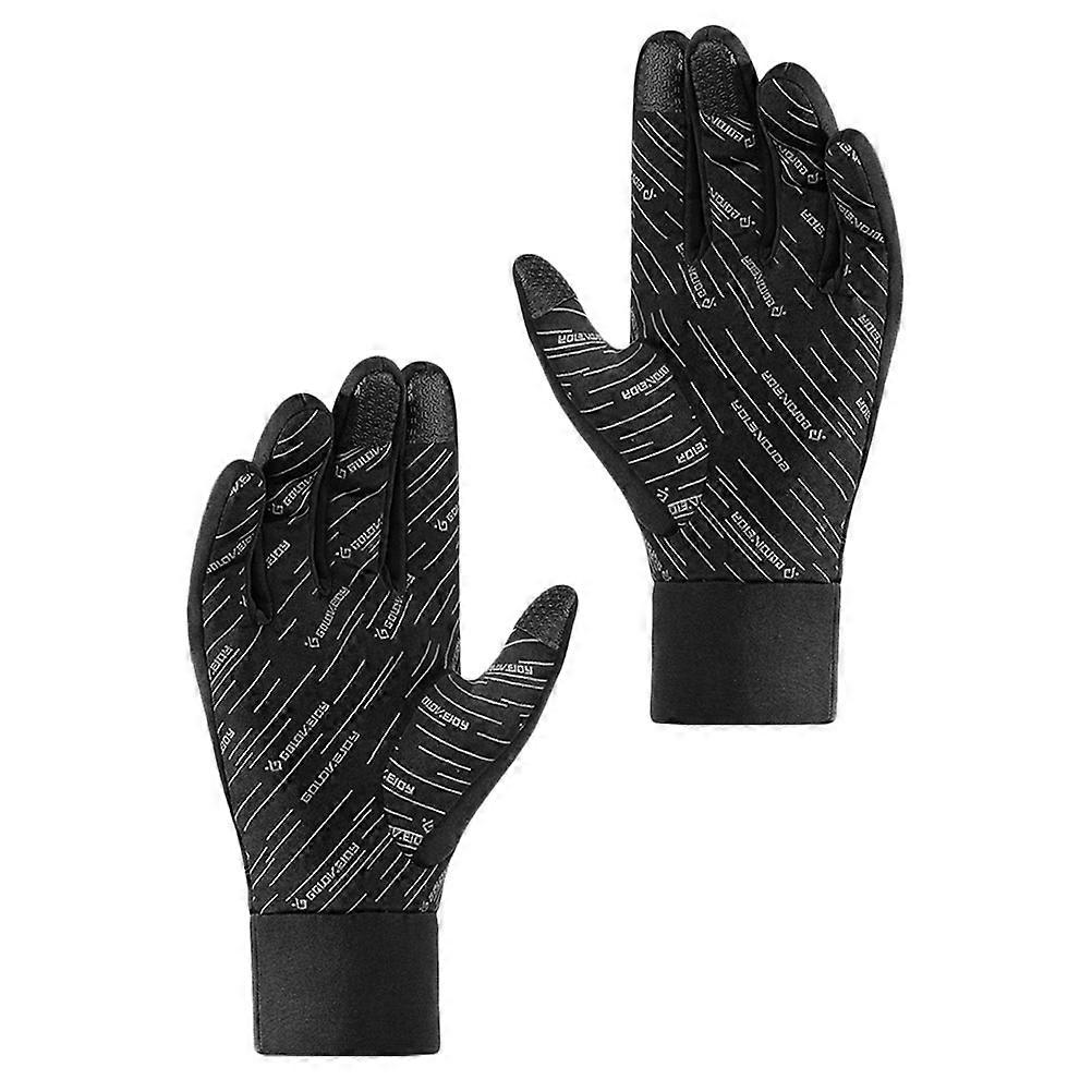 Full-Finger Gloves Winter Cycling Gloves Screen Compatible Gloves for Winter Outdoor Activities L 1 Pair