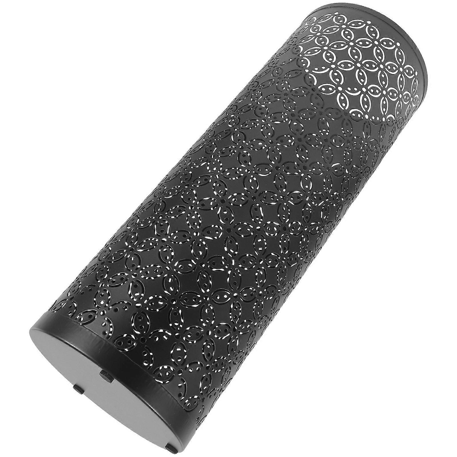 Iron Umbrella Storage Bucket with Hooks for Long Umbrellas – Multifunctional Corrosion Resistant Organizer for Canes and Walkers