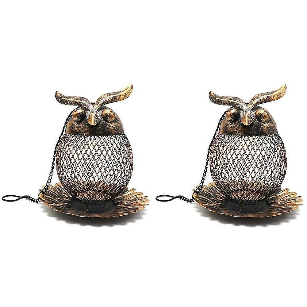 Hanging bird feeder made of metal mesh for outdoors, durable, easy tallation