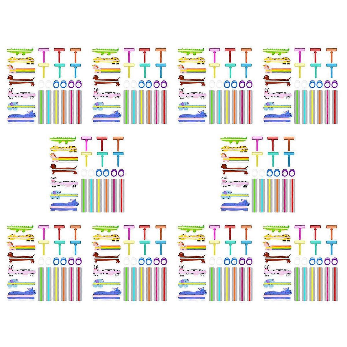 250 Pieces Dyslexia Reading Strips Reading Guide Strips for Kids Animal Bookmarks Finger Reading Tra
