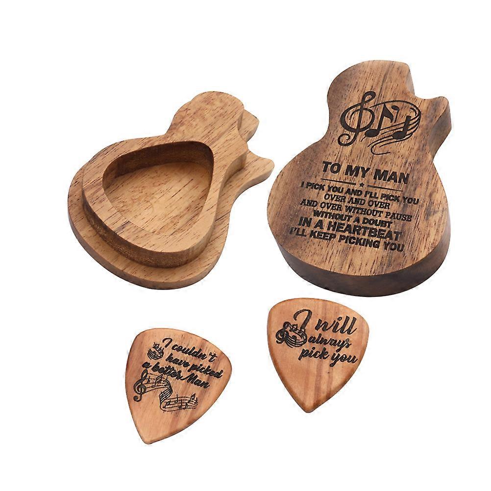 Mini Pick Holder Case Synthetic Material Guitar Pick Storage Base Ukulele Players 3 Pcs