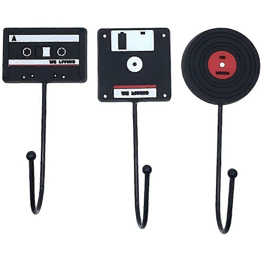 3pcs Wall Hanging Hooks Kitchen Storage Hooks Retro Hooks Towel Hanging Hooks