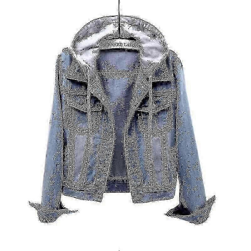 Women's Hooded Sleeve Denim Et