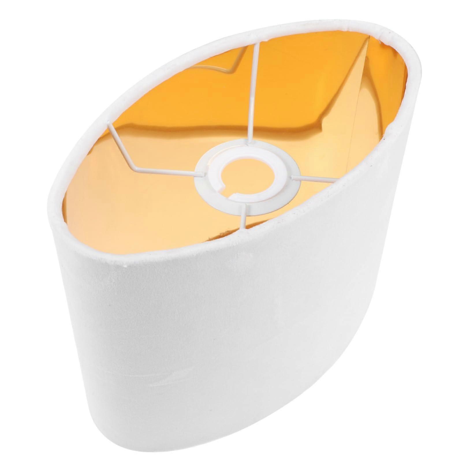 Delicate Velvet Lampshade with Gold Lining, Stylish 14-Inch Home Decor, Modern Soft Touch Design in Blue