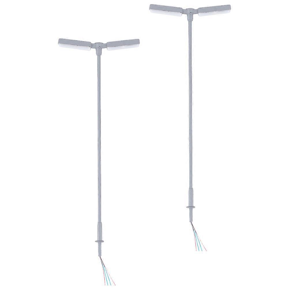 Mini Street Lamp Building Blocks Silver .5X11.2CM Light Emitting